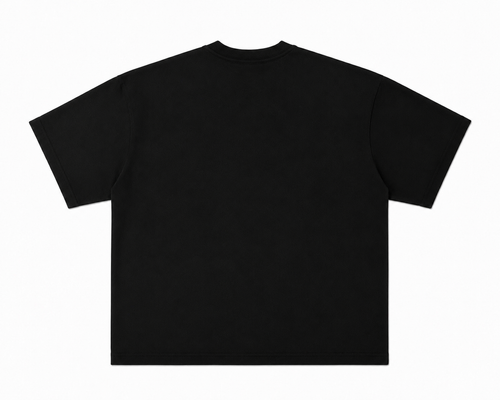 Black Unisex Box Fit Tee